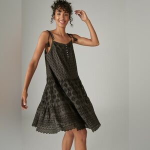Lucky Brand Layered Eyelet Dress
